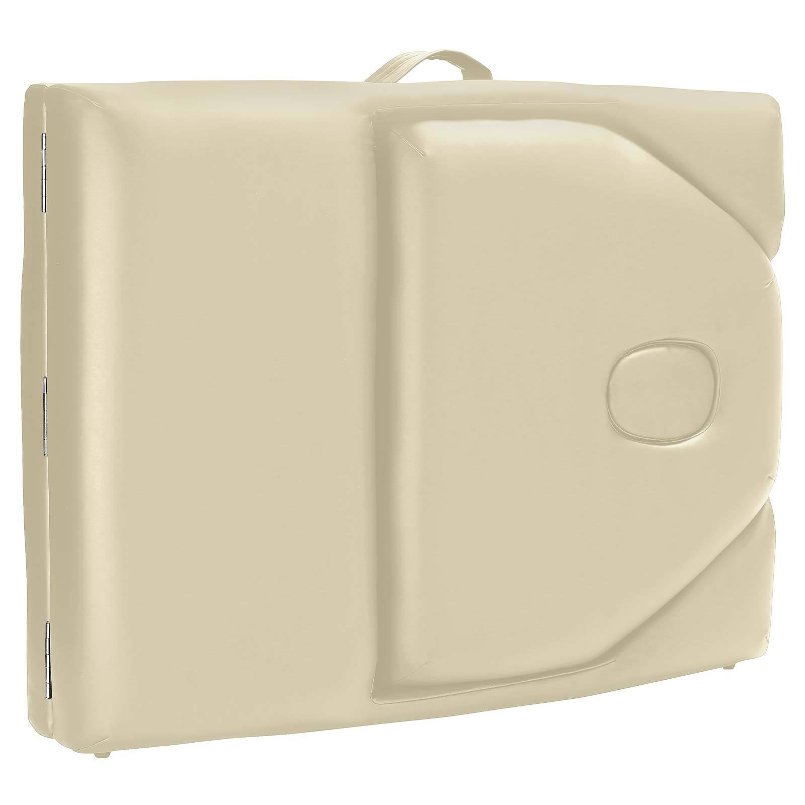 Portable Cream Massage Table with Bolster and Tilt Backrest