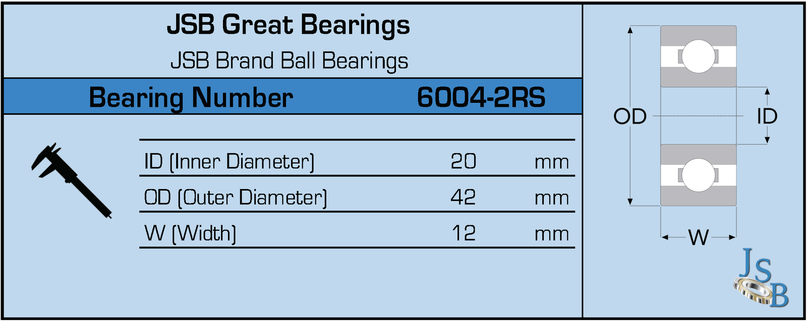 (Qty. 10) 6004-2RS High Quality Two Side Sealed Ball Bearings 20x42x12 6004RS