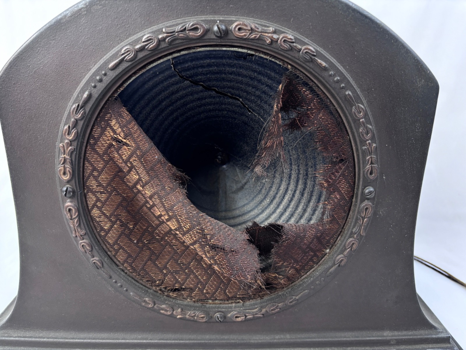 RCA Radiola 100A Metal Tombstone Radio Loudspeaker READ - PARTS OR REPAIR