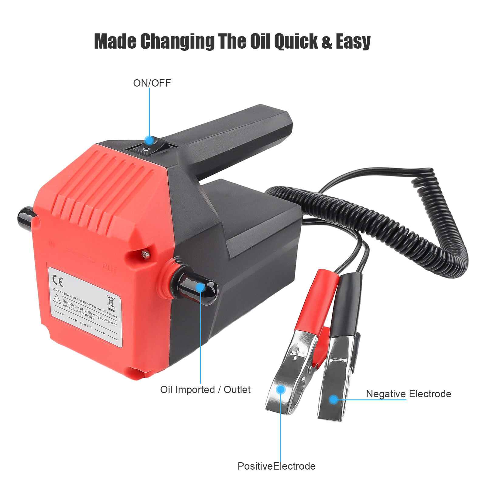 Electric Oil Transfer Pump Extractor Change Transmission Fluid Extractor