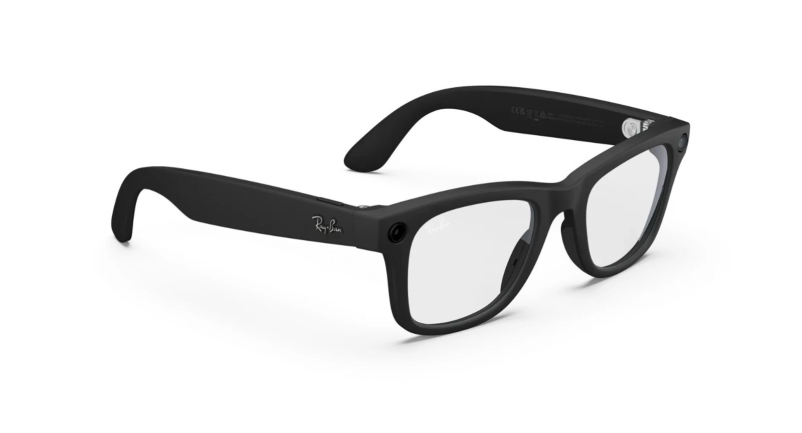 Ray-Ban Meta Wayfarer - Gen 2 - Matte Black Frame - Clear Lenses