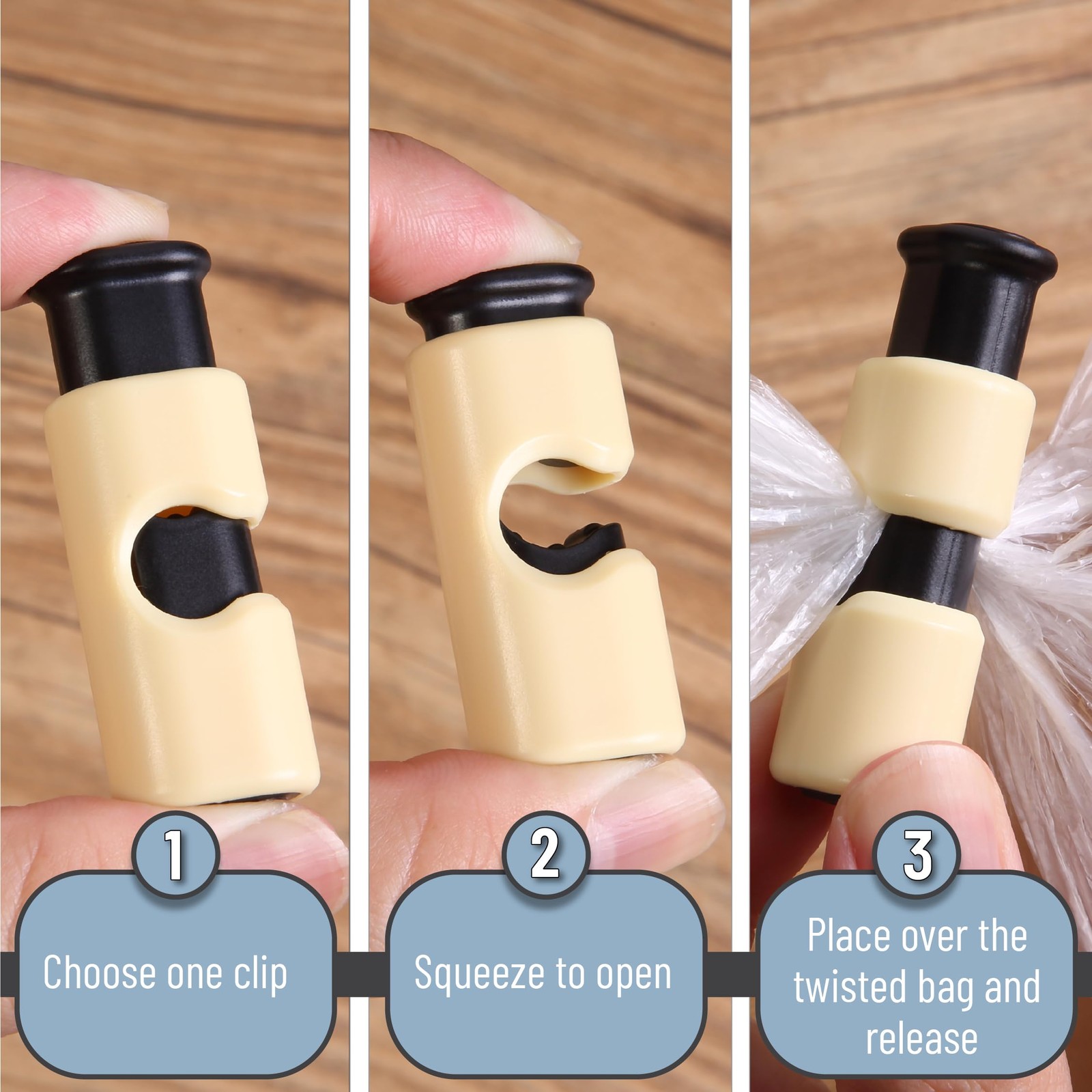 Mr. Pen- Squeeze and Lock Bread Bag Clips, 8 Pack, Soft 8 Pastel