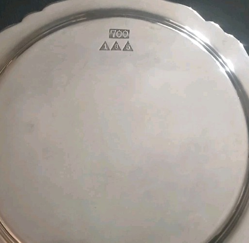 Antique German Sterling Silver Koch Bergfeld and Breman Small Tray Hallmarked