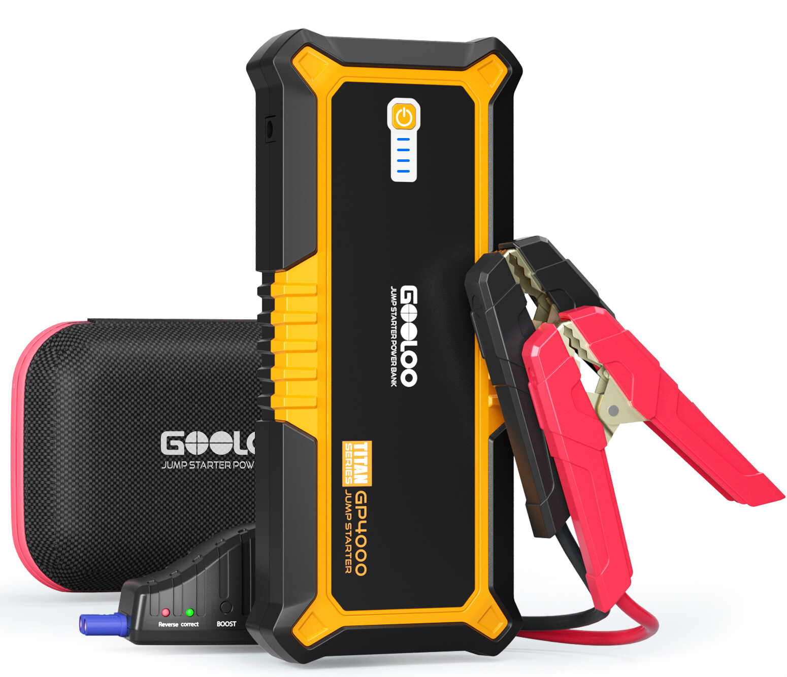 GOOLOO GP4000 Jump Starter 4000A Peak Car Starter (All Gas,10.0L Diesel Engine)