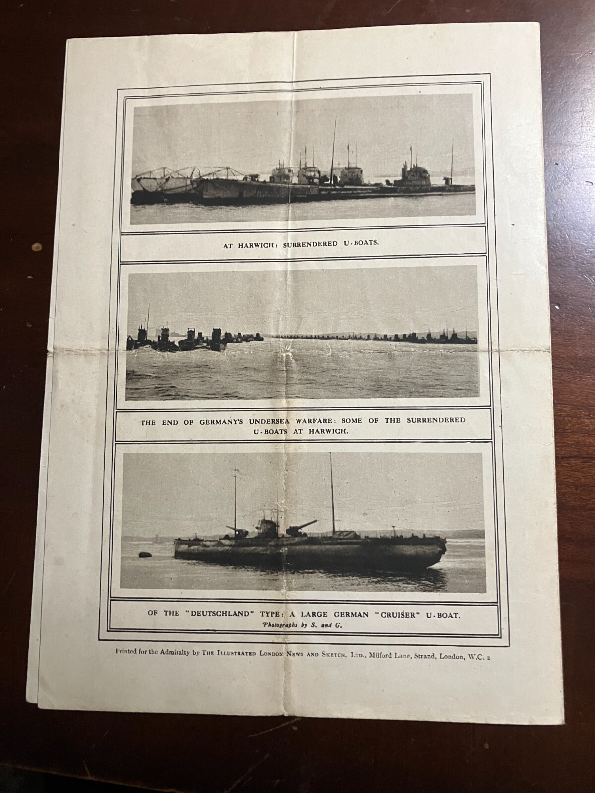 WW1 Q Ship (Mystery Ship) RPPC & Booklet