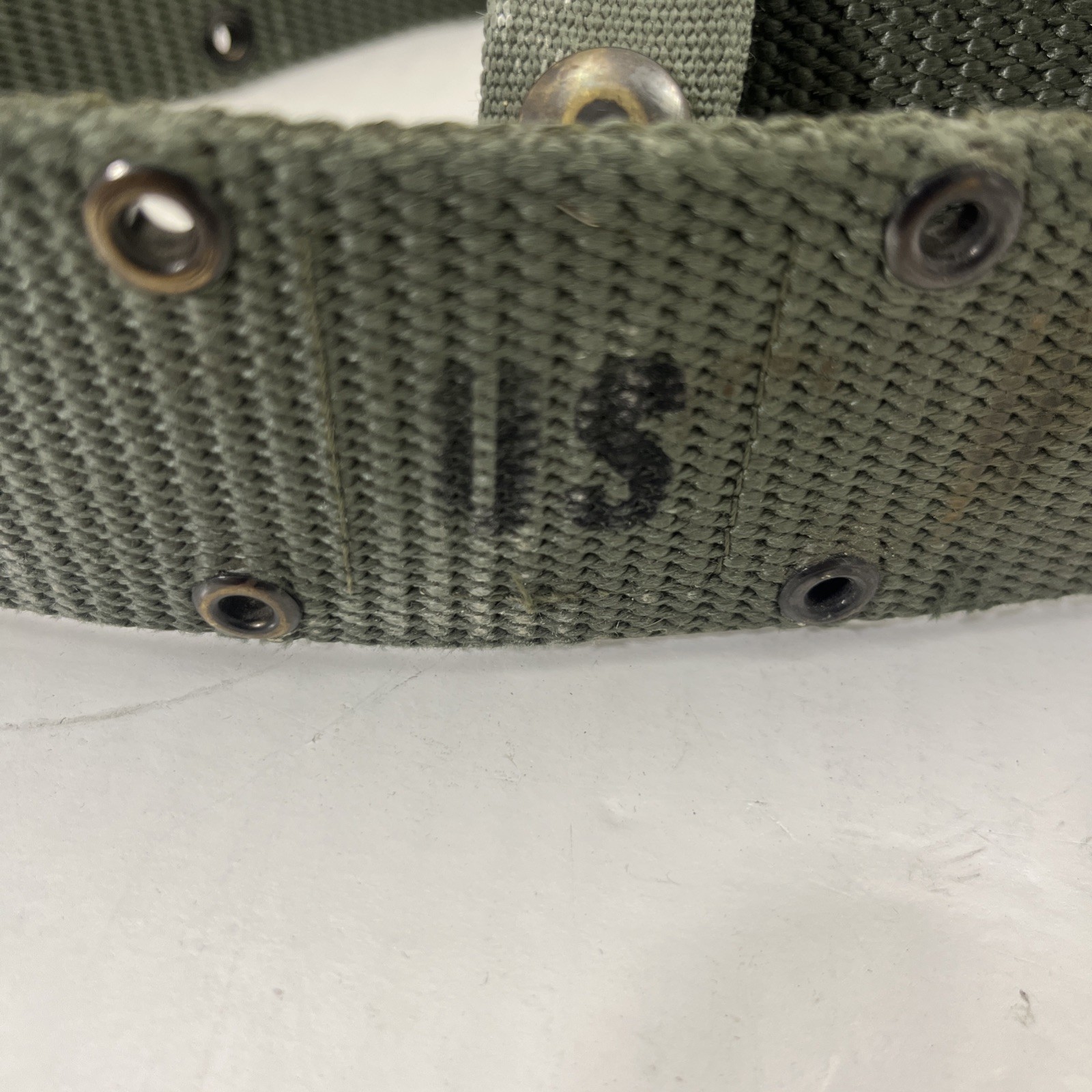 USGI OD Green Pistol Belt Individual Nylon Equipment Web Belt LARGE