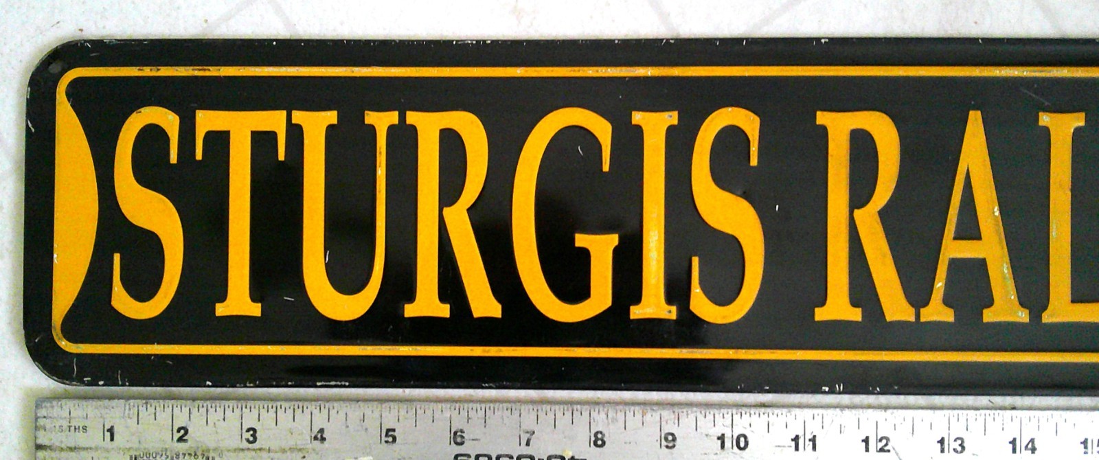 2006 Sturgis street sign embossed biker collectible motorcycle rally souvenir