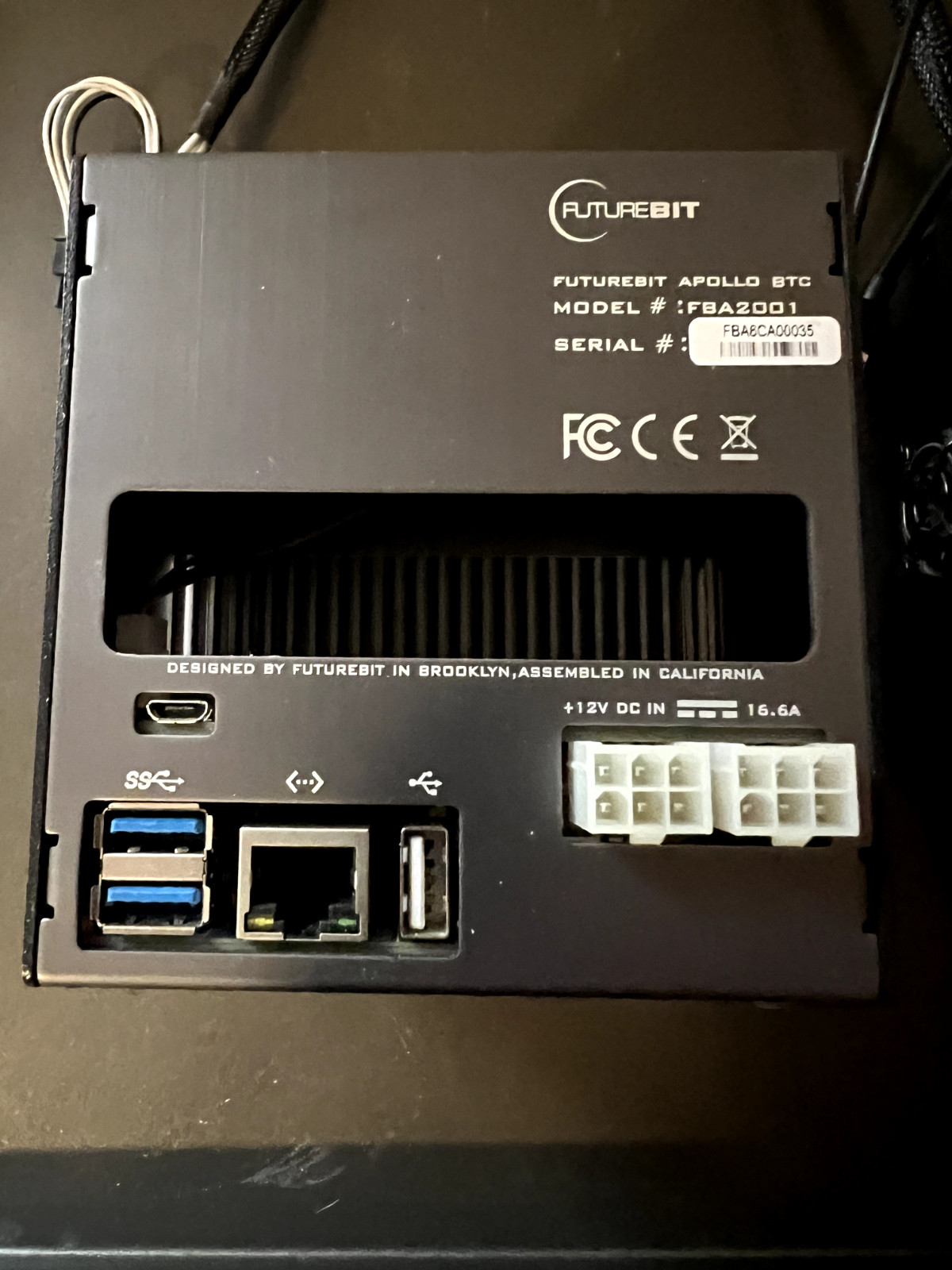 FutureBit BTC 2TB SSD Full Node & FutureBit 200 Watt Dual 6-Pin Power Supply NEW