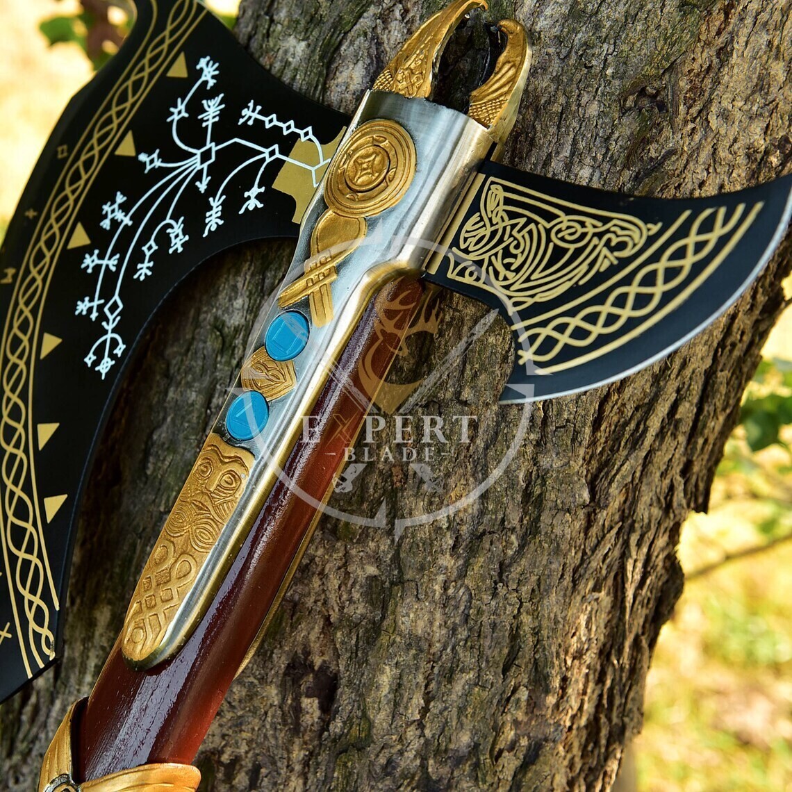 God of War Axe, Medieval God of War Kratos Axe, Viking Axe, Celtic Axe, Gift