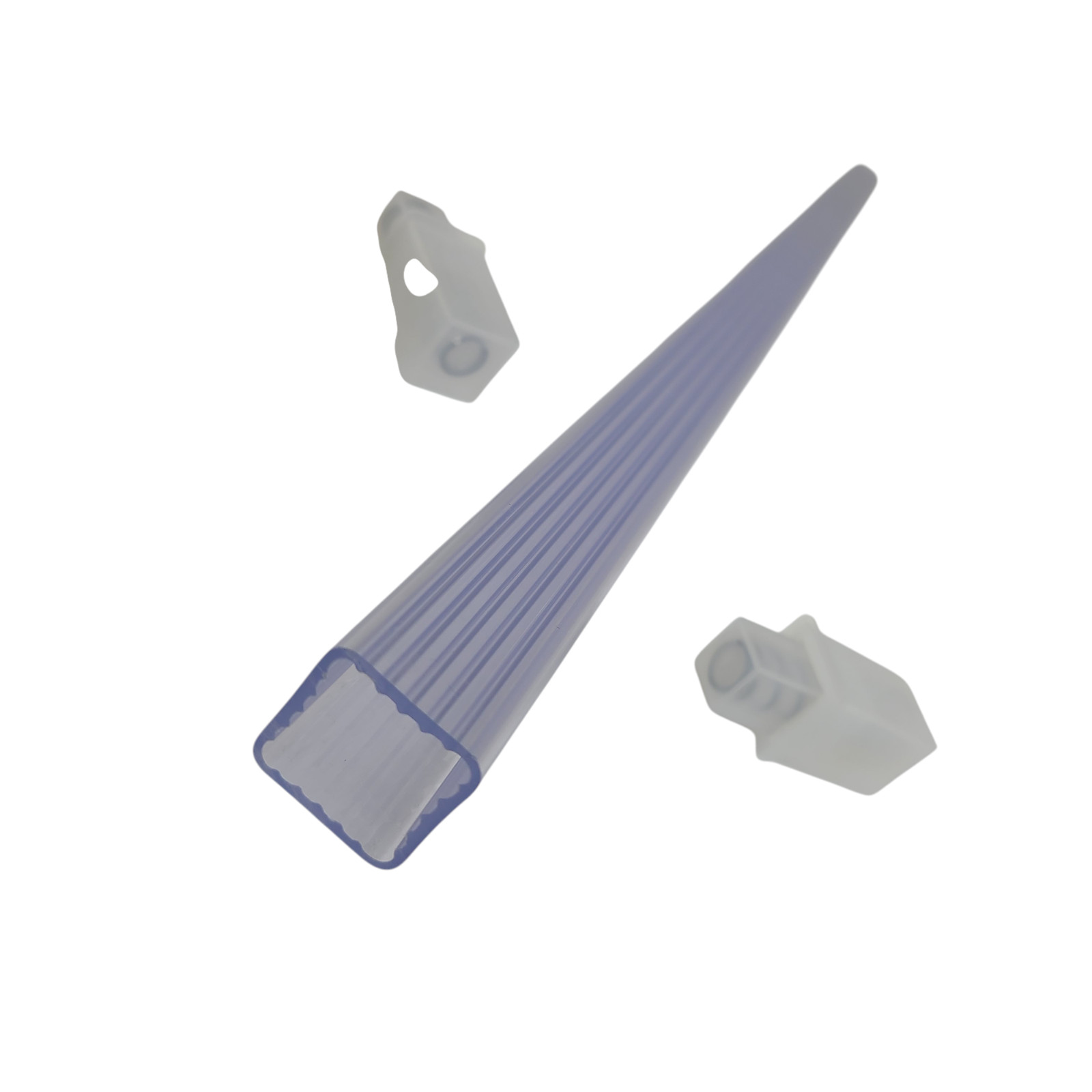 Clear Acrylic Towel Bar Rod Spring Rack 24 inch Mid Century Modern Vintage Retro