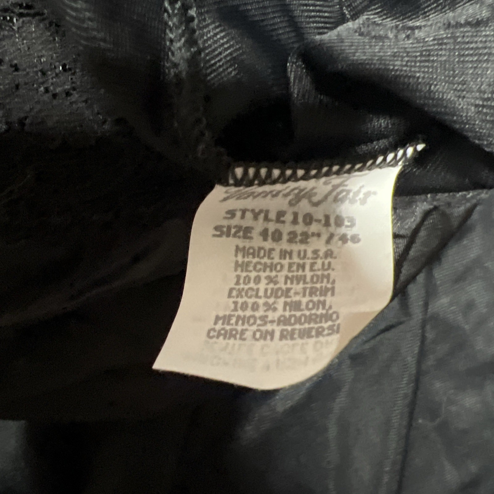 VTG 90s Vanity Fair Lace Trim Full Slip Dress 40 L Nylon Knee Length Black