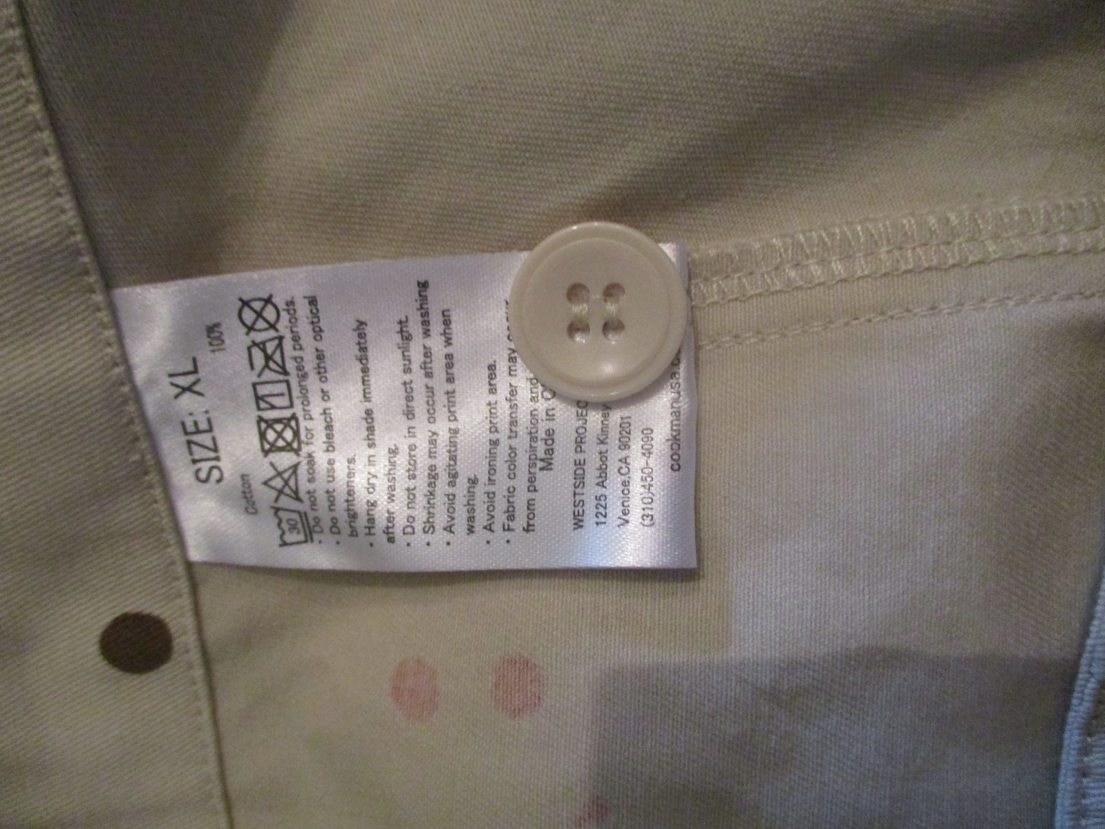 COOKMAN SAUCE PAINT SPLATTER UNIFORM PANTS & JACKET XL