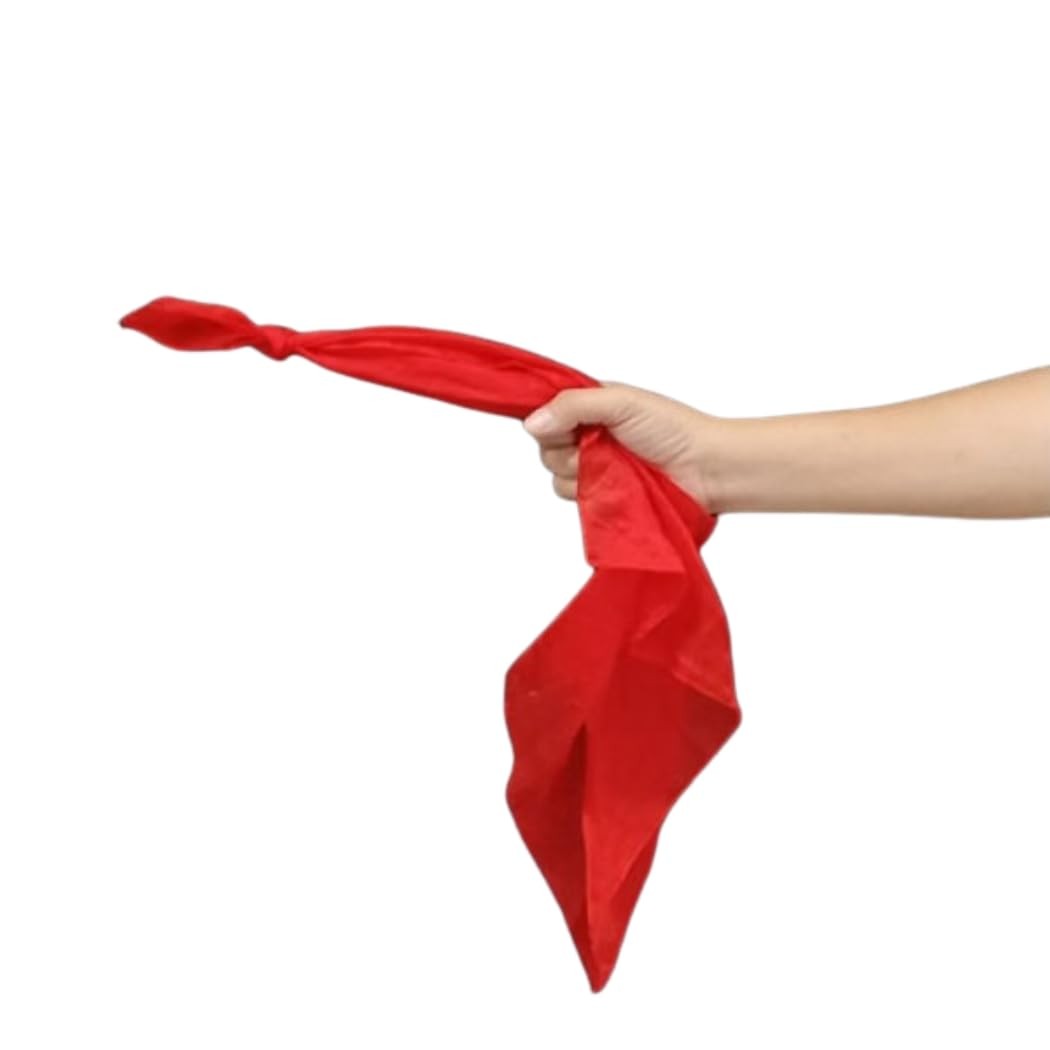 MilesMagic Magician's Dancing Hanky Gimmick | Handkerchief-sized, Red