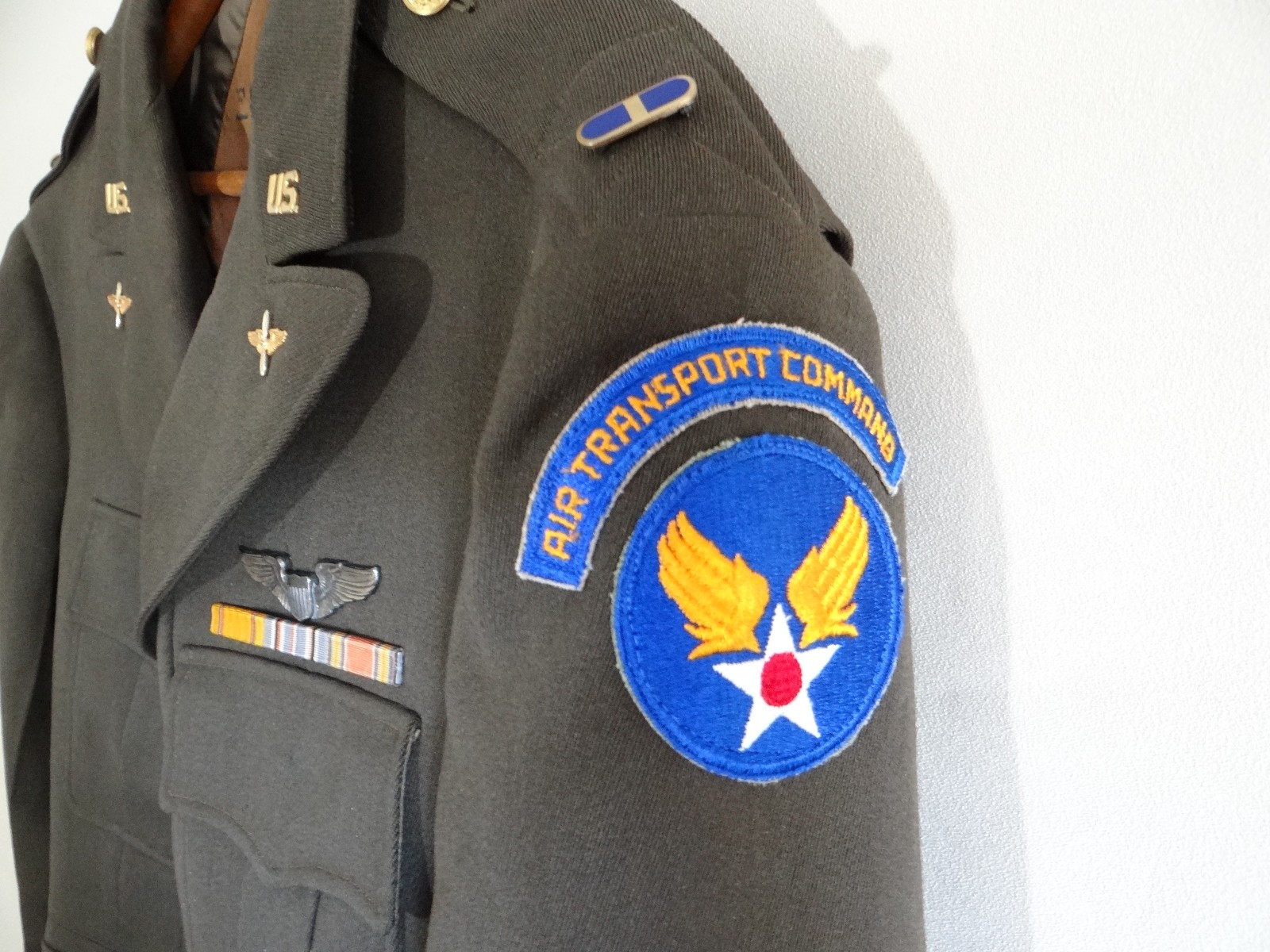 WWII Army Air Corps Air Transport Command Officers Ike Jacket Uniform