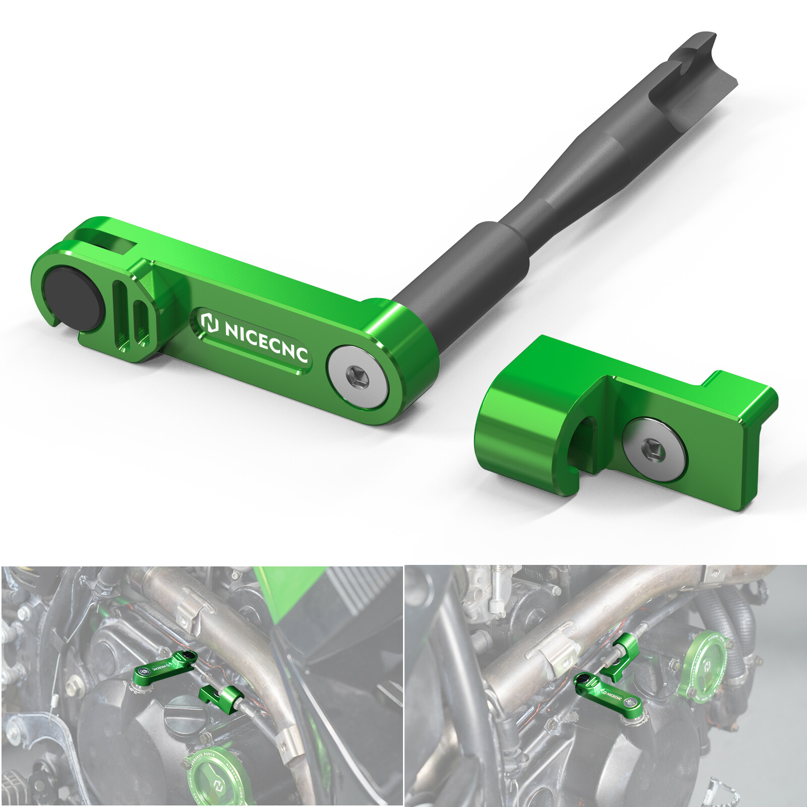 Aluminium Motorcycle One Finger Clutch Arm For Kawasaki KLR650 KLR 650 2008-2024