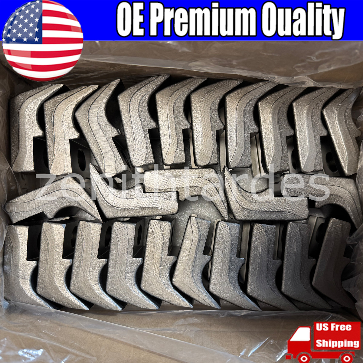 25x Mulching C/3 Teeth Replacement For Fae Cat Fits 570-21233 Mulchers