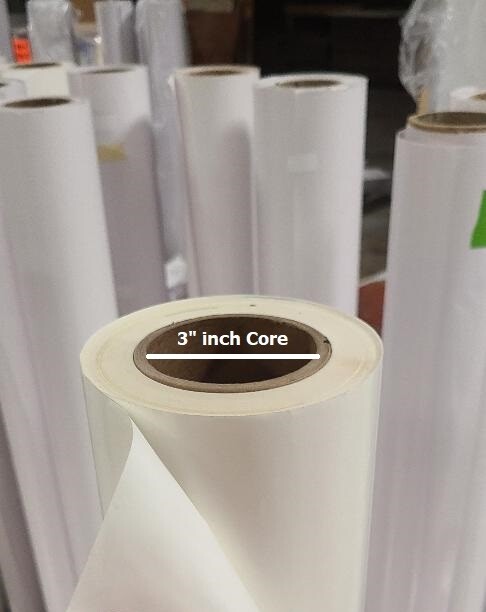 3.0 mil Matte Clear Vinyl Cold Pressure-Sensitive Laminate Self-Adhesive UV 4-YR