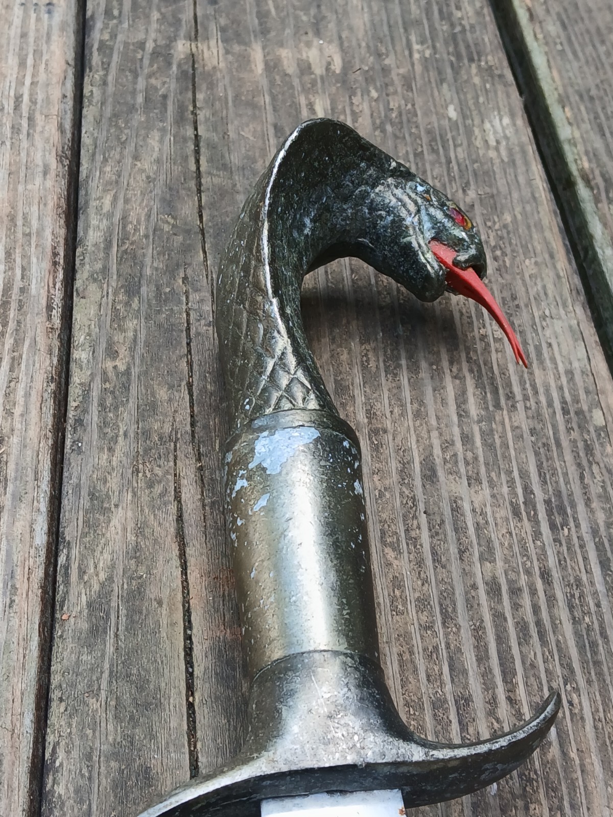 Large Vintage Cobra Snake Knife Occult Ritual Cult Blade 17" OOAK Unusual Unique