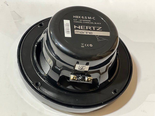 Hertz 6.5 inch marine grade speakers 6 1/2" 90 watt charcoal colored speaker