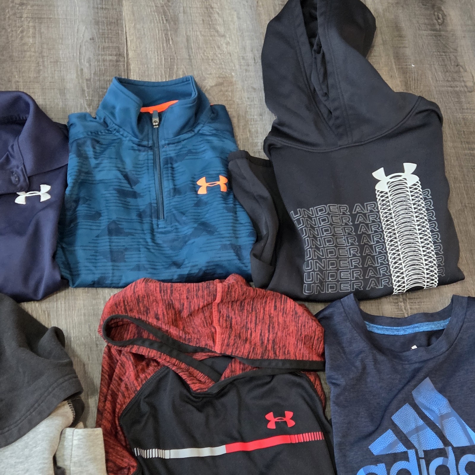 Nike, Under Armour & Adidas Boys Size 7 Clothing Lot, 21-Pc