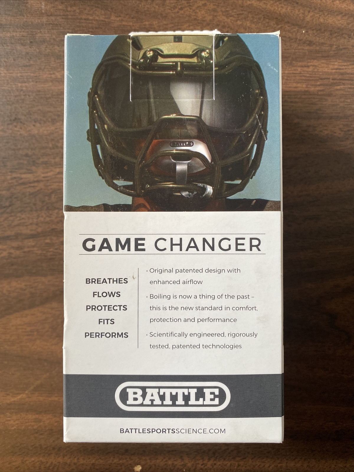 Battle Sports Science Oxygen Lip Protector Mouthguard Strap Football Purple