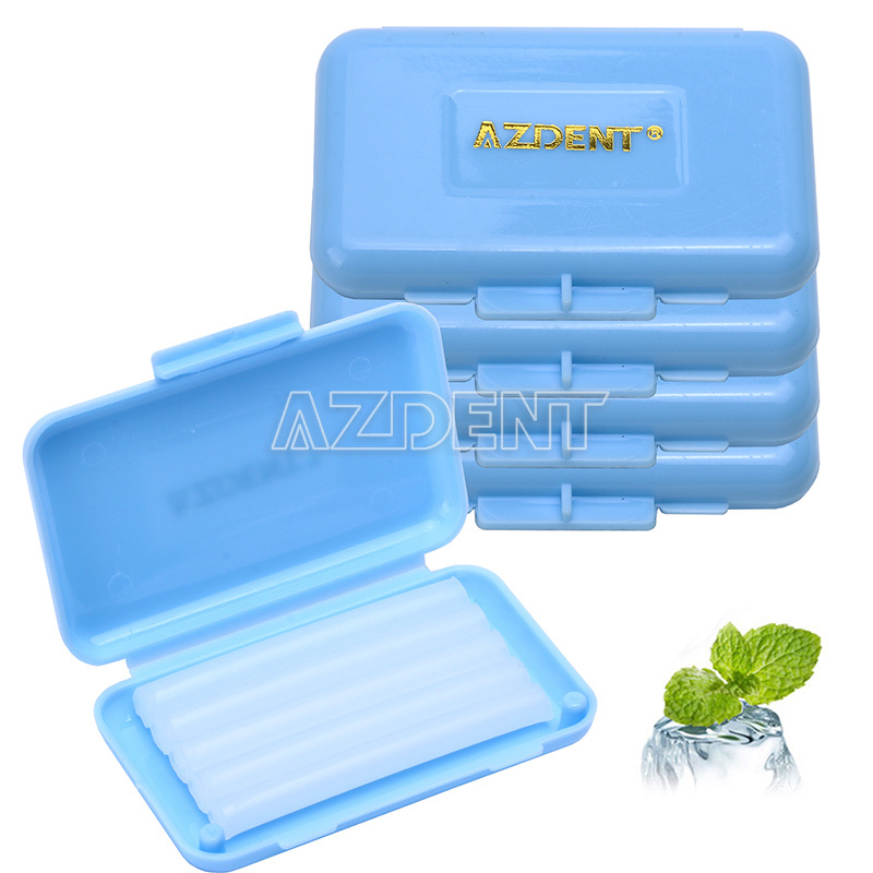 50X Dental Cajas Cera de Ortodoncia Azul-Menta Olor para Frenos Irritación de la