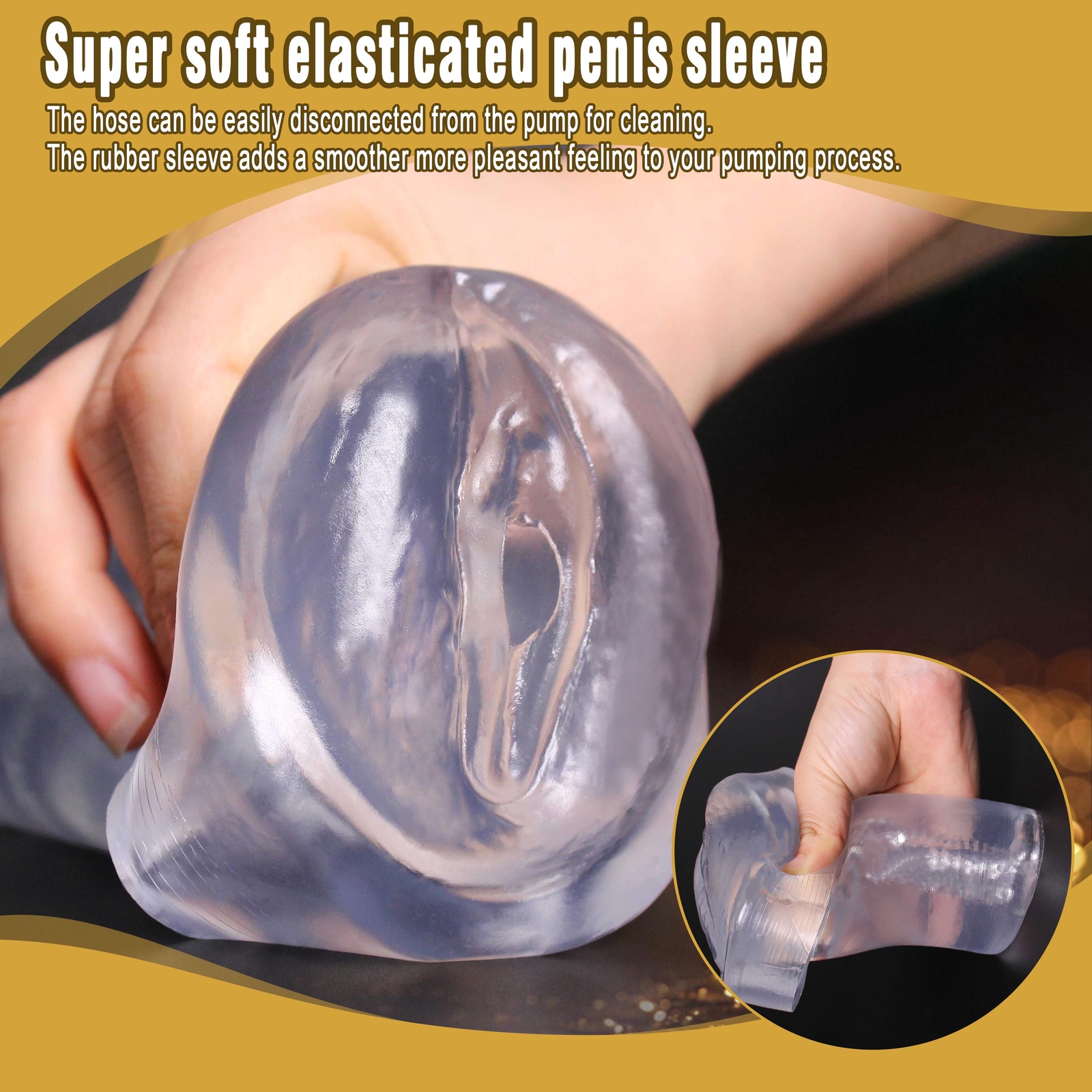 Penis-Pump-Vacuum Seals-Silicone-Rubber-PenisPump Sleeve Universal Donut Sleeves