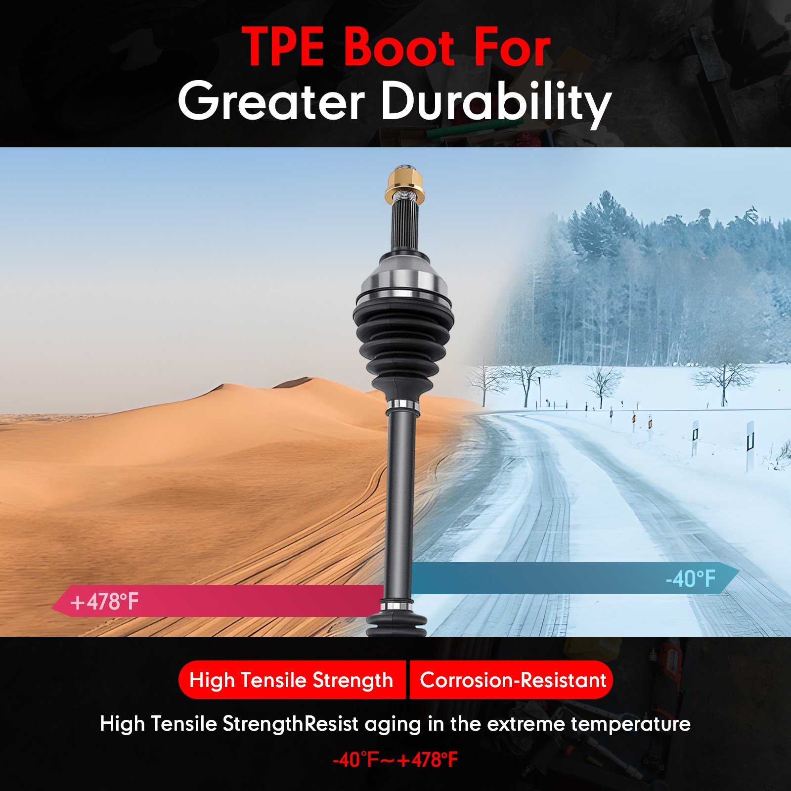 Front Left Right CV Axles AWD For Nissan Rogue 2008-2013 Rogue Select 2014 2015