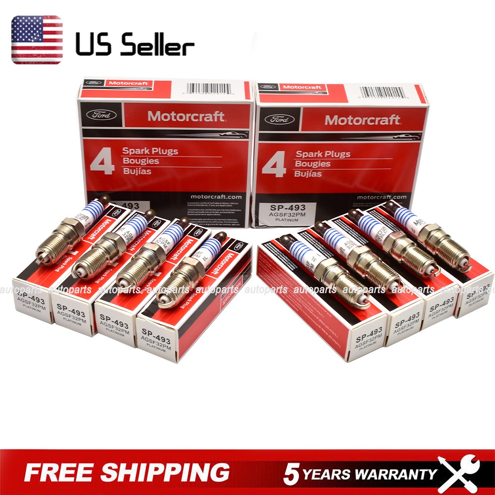 8Pcs Genuine OEM SP-493 Platinum SPARK PLUGS AGSF32PM For Ford 4.6L 5.4L V8 USA