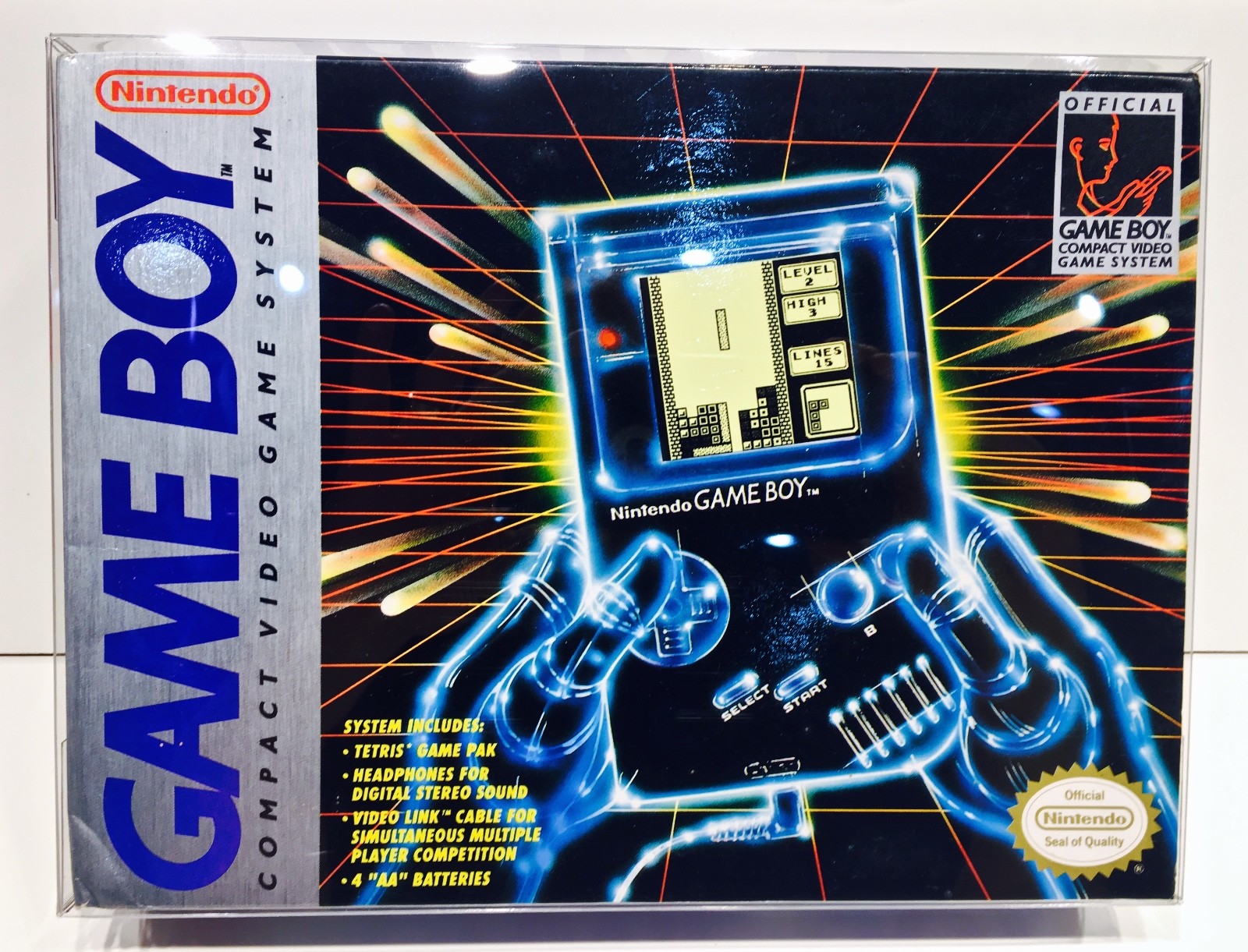 1 Original NINTENDO GAME BOY CONSOLE Box Protector Fits Blue / Gray Box Only!