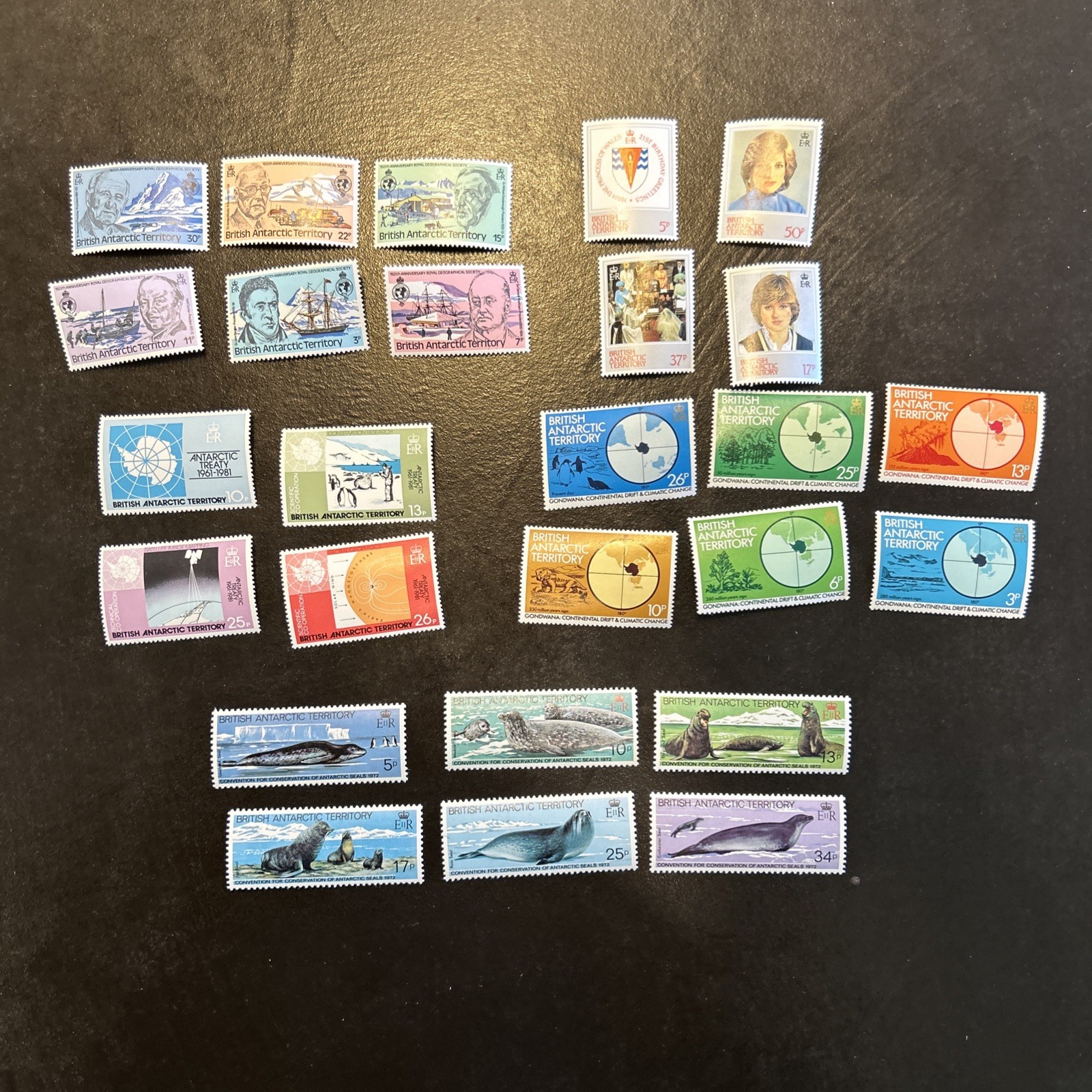 British Antarctic Territory BAT Scott 76-101 MNH $15 Cat Value Full Sets Nice!!