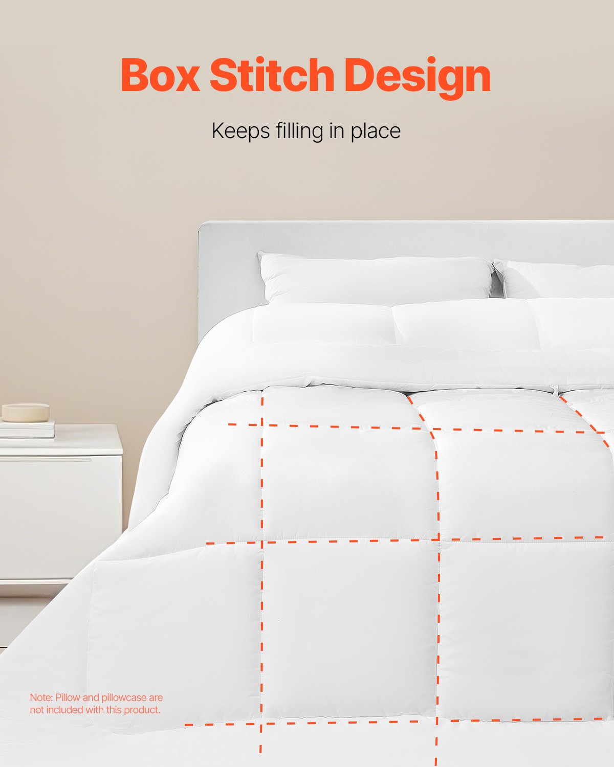 VEVOR Comforter Duvet Insert 102 x 90 in King Size Down Alternative Comforter