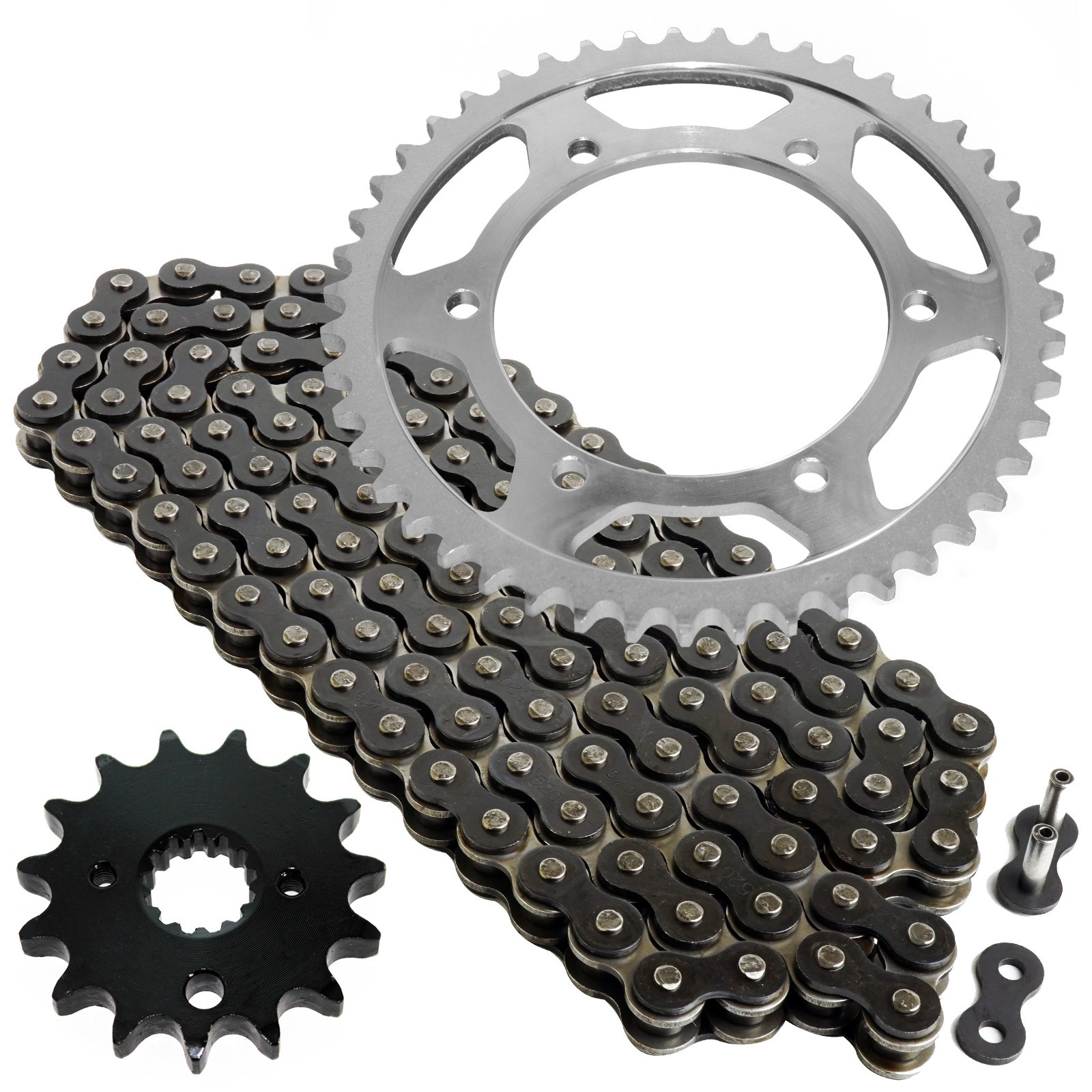 Black Drive Chain And Sprocket Kit for Yamaha YZF600R 1995-2007 530-Chain Type