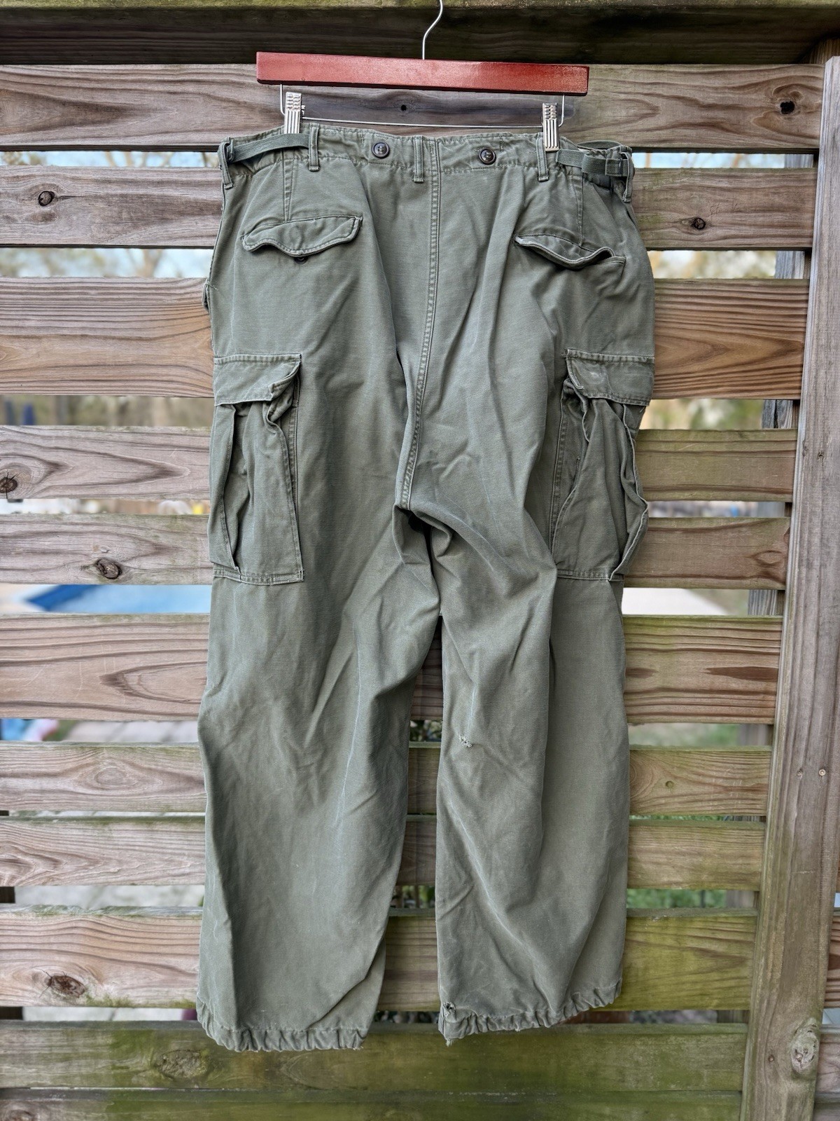 US Military M-1951 Field Trousers Korean War Era Regular Medium Green - 3 pairs
