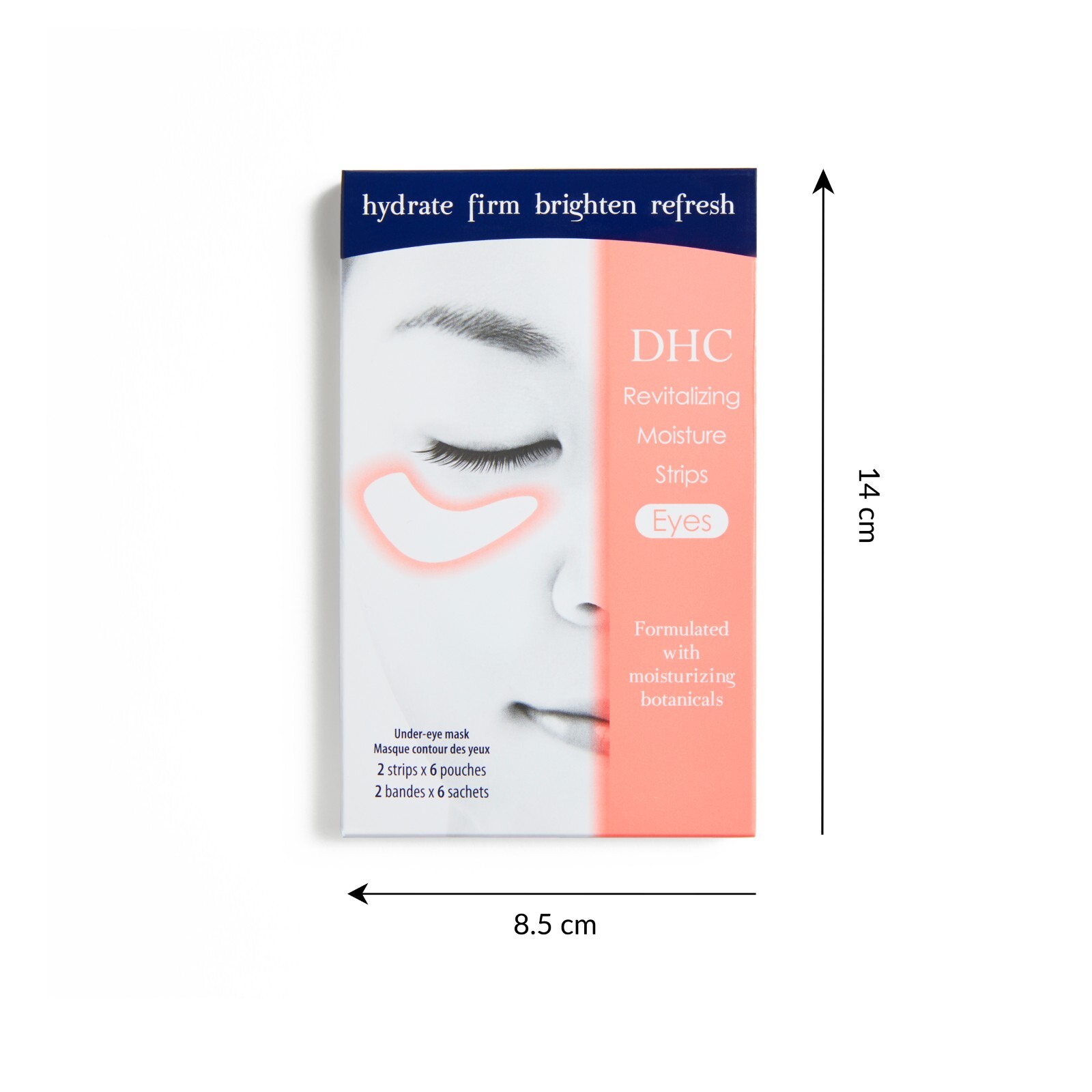 DHC Revitalizing Moisture Strips: Eyes, 2 pack, includes 4 free samples