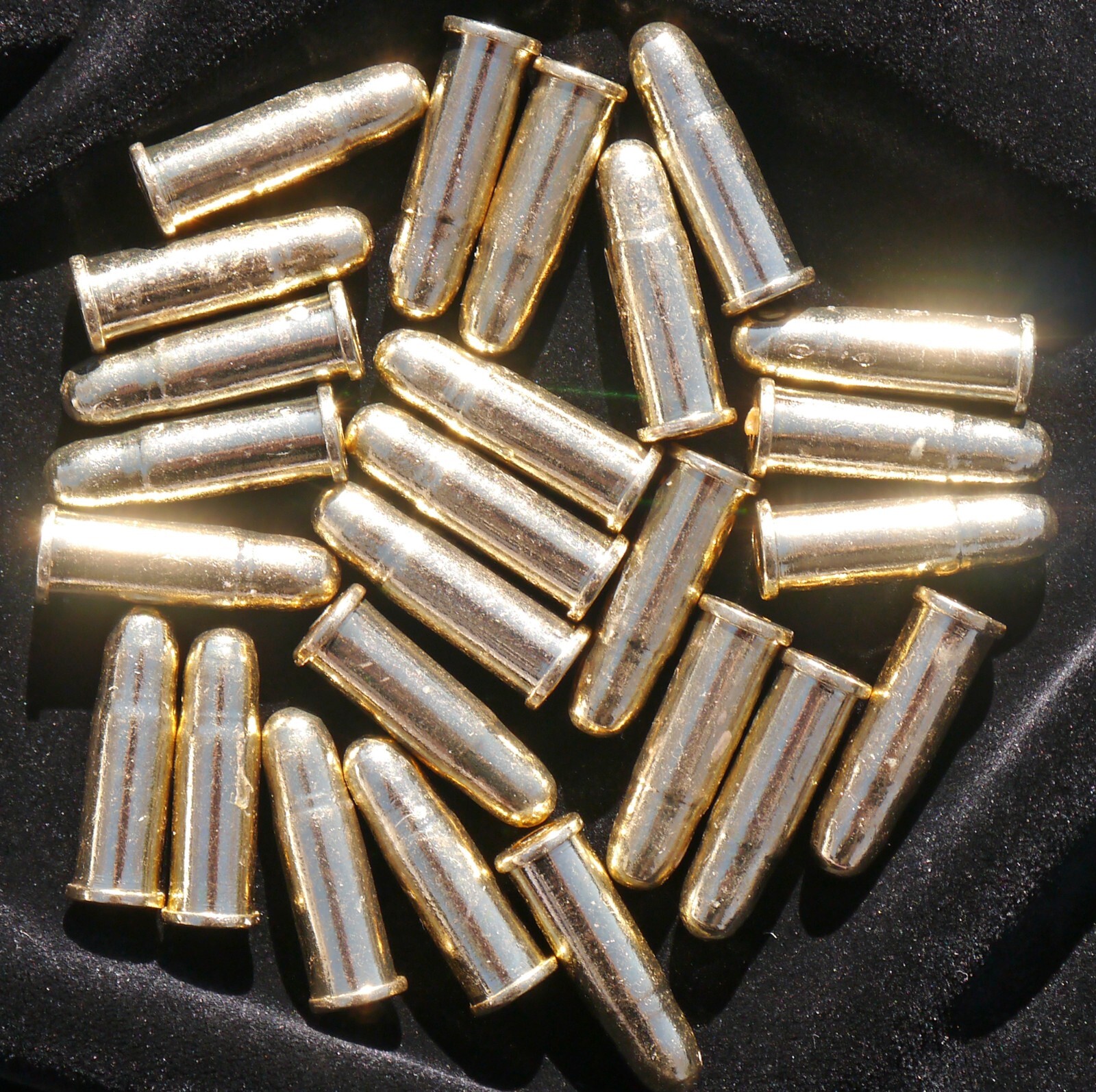 25 Dummy Rounds - Denix Solid Metal Replica Bullets