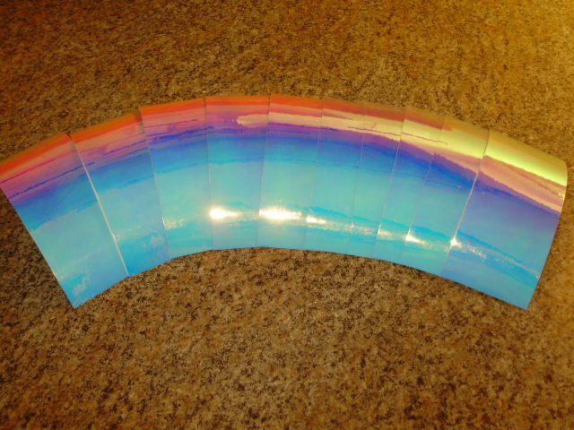 MOON JELLY UV Fishing Lure Tape Matte 2" x 6" 10 Pack Free Lure Tapes Included!