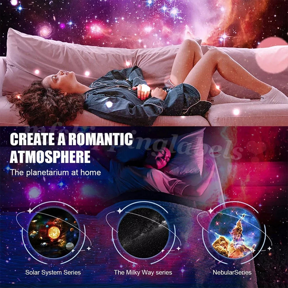 Galaxy Projector 13 in 1 Planetarium Star Projector Starry Night Light Nebula US