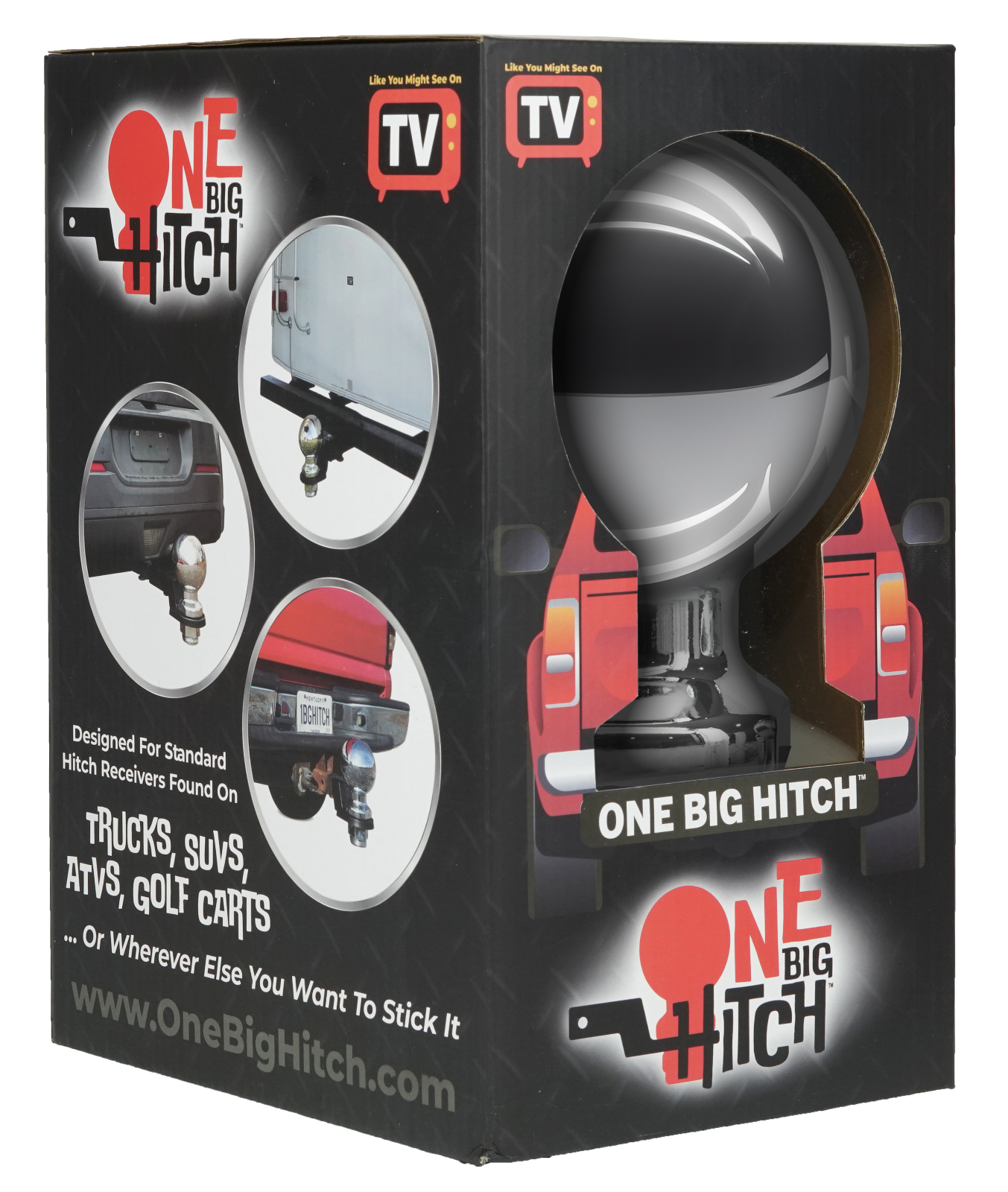 ONE BIG HITCH™ Oversized 12" Large Ball Receiver - Car Truck SUV - Joke Gag Gift