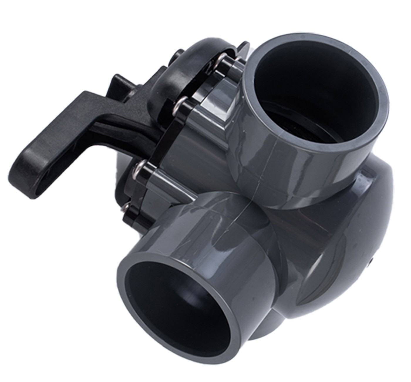 For Pentair 263028 Three Port Diverter Valve with 2" PVC Pipe - Grey