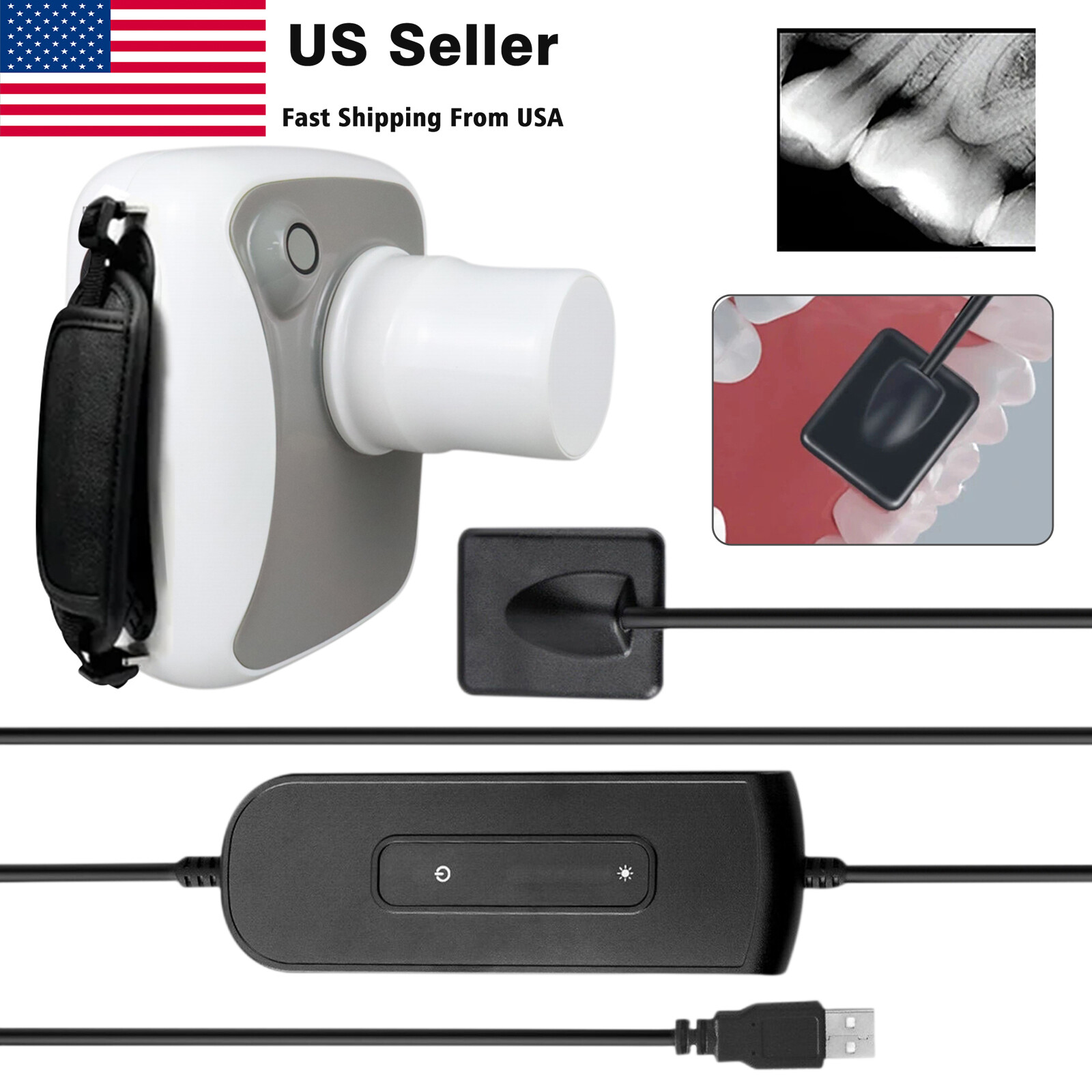 X-Ray Machine Unit + Dental Digital Imaging System RVG XRay Sensor Size 1.5