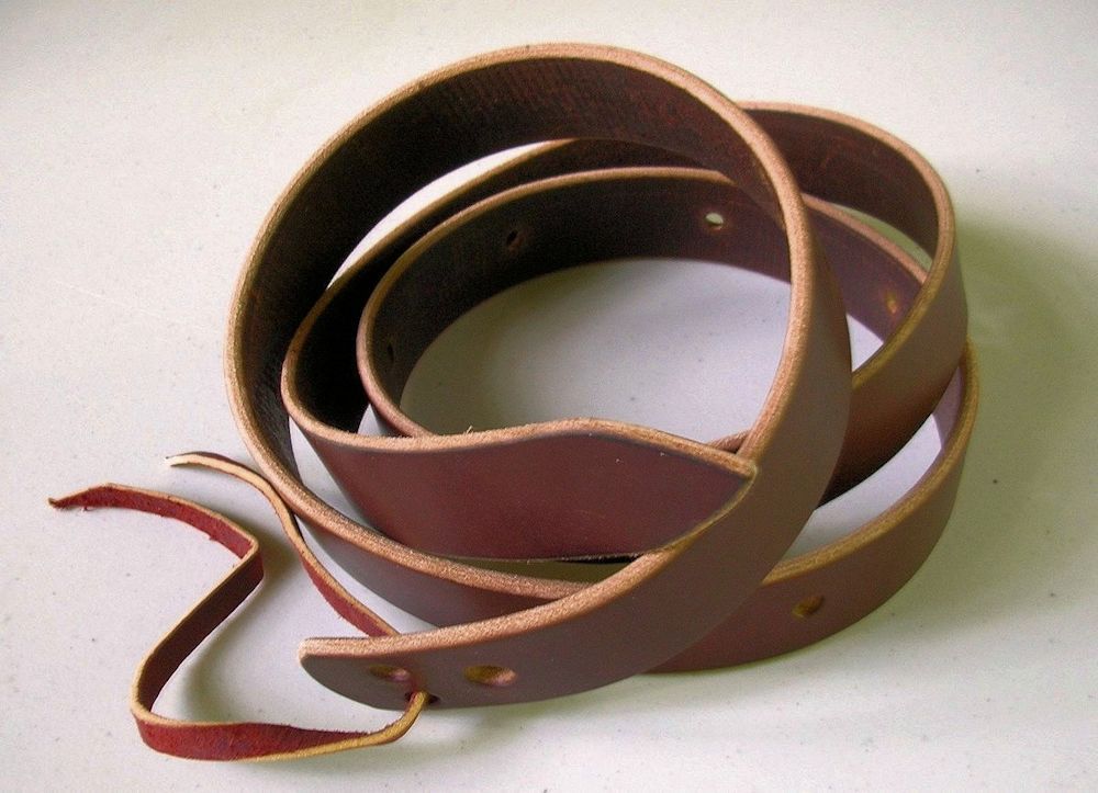 USA Leather Saddle Latigo Cinch Straps Billets ~ 3'_6'_8' Black_ Brown_ Natural