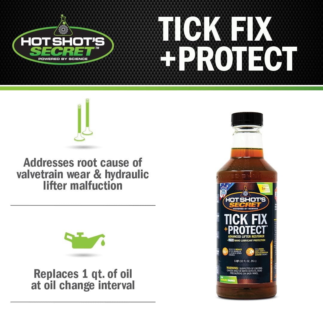 Hot Shot’s Secret Tick Fix + Protect Advanced Lifter Restorer Motor Oil 1