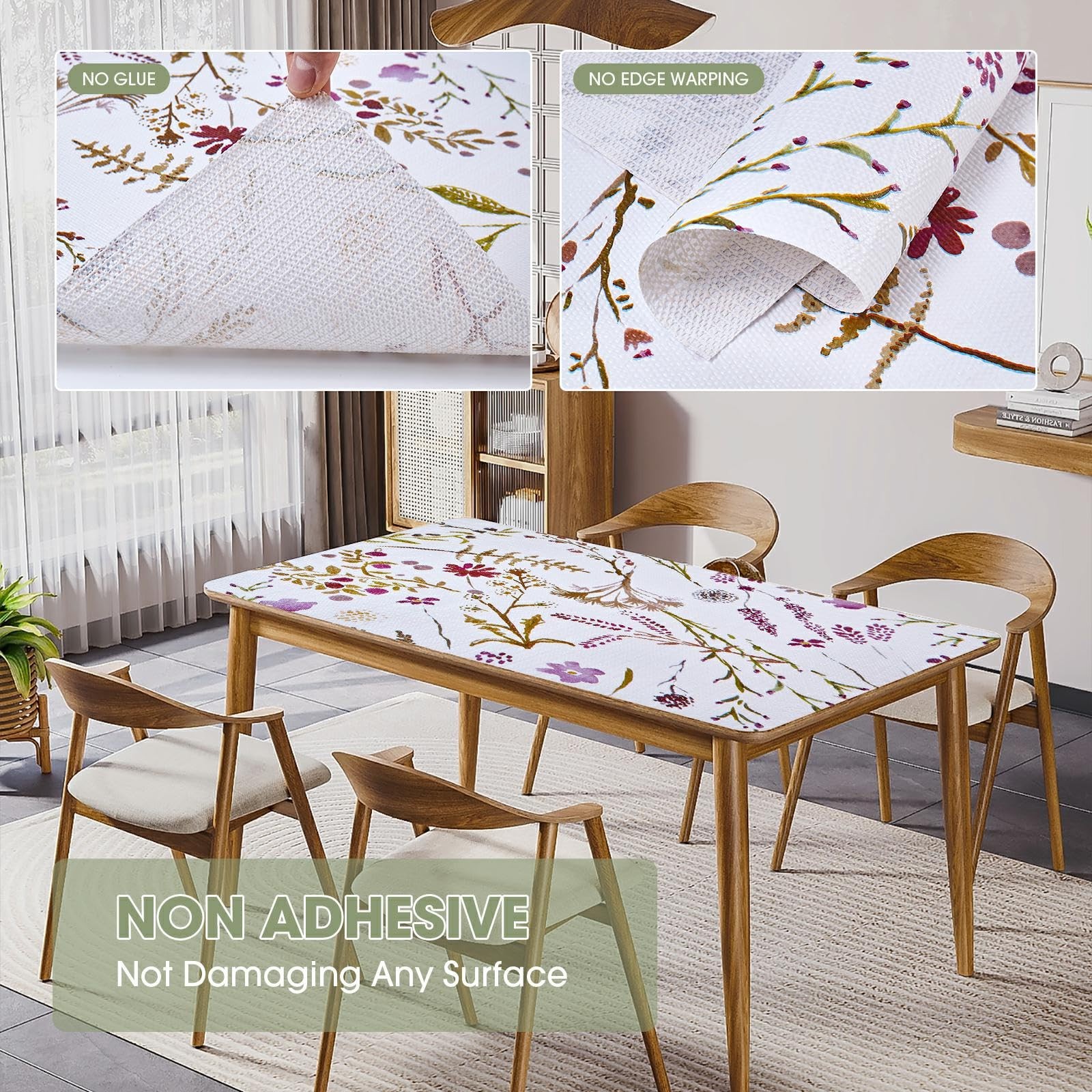 Drawer and Shelf Liner for Kitchen Cabinets 12INx20FT, Non Adhesive, Non Slip...