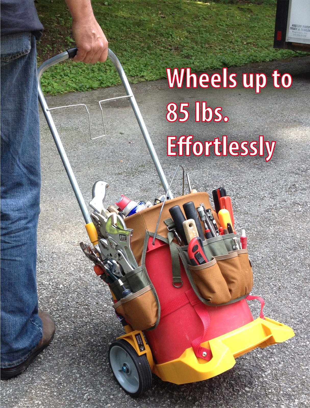 Bucket Buggy Rolling Cart, 5 - 7 Gallon Buckets, Paint, Tools (bucket not incl.)