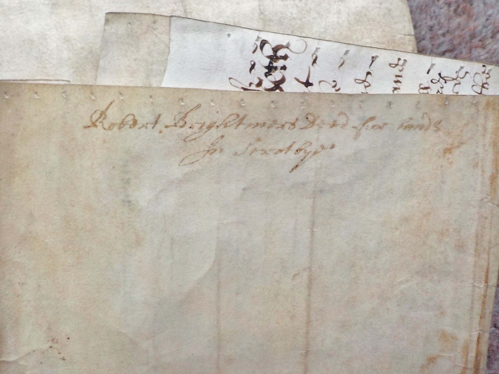 1657 Scratby Norfolk 17th century Vellum Deed Indenture detailed Vellum Schedule