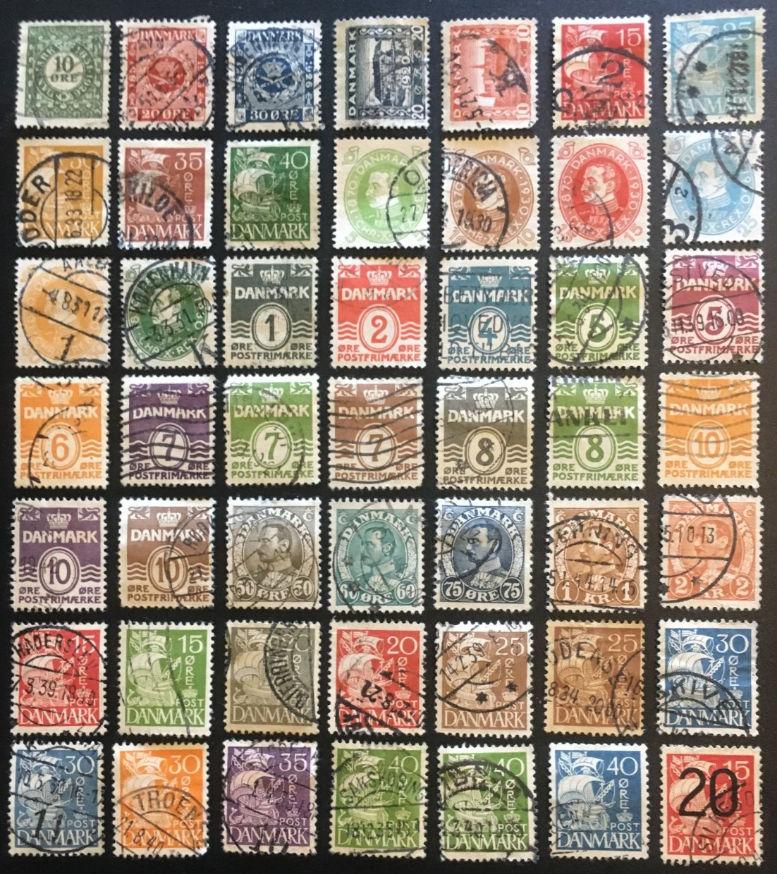 DENMARK COLLECTION OF OLD STAMPS LOT 5