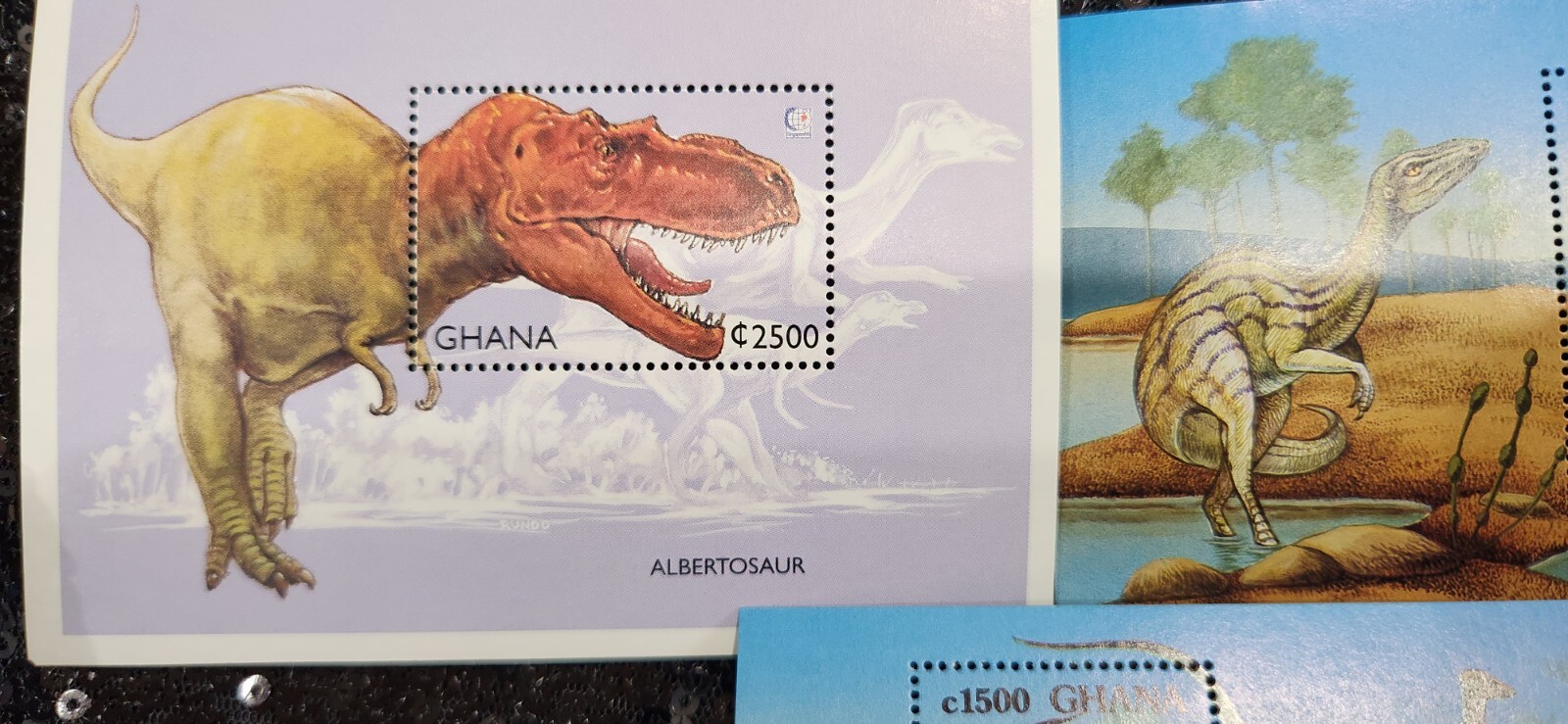 GHANA POSTAGE STAMPS DINOSAUR 1968 ARABIA MAHRA STATE OLYMPIC MEXICO LOT 4" New