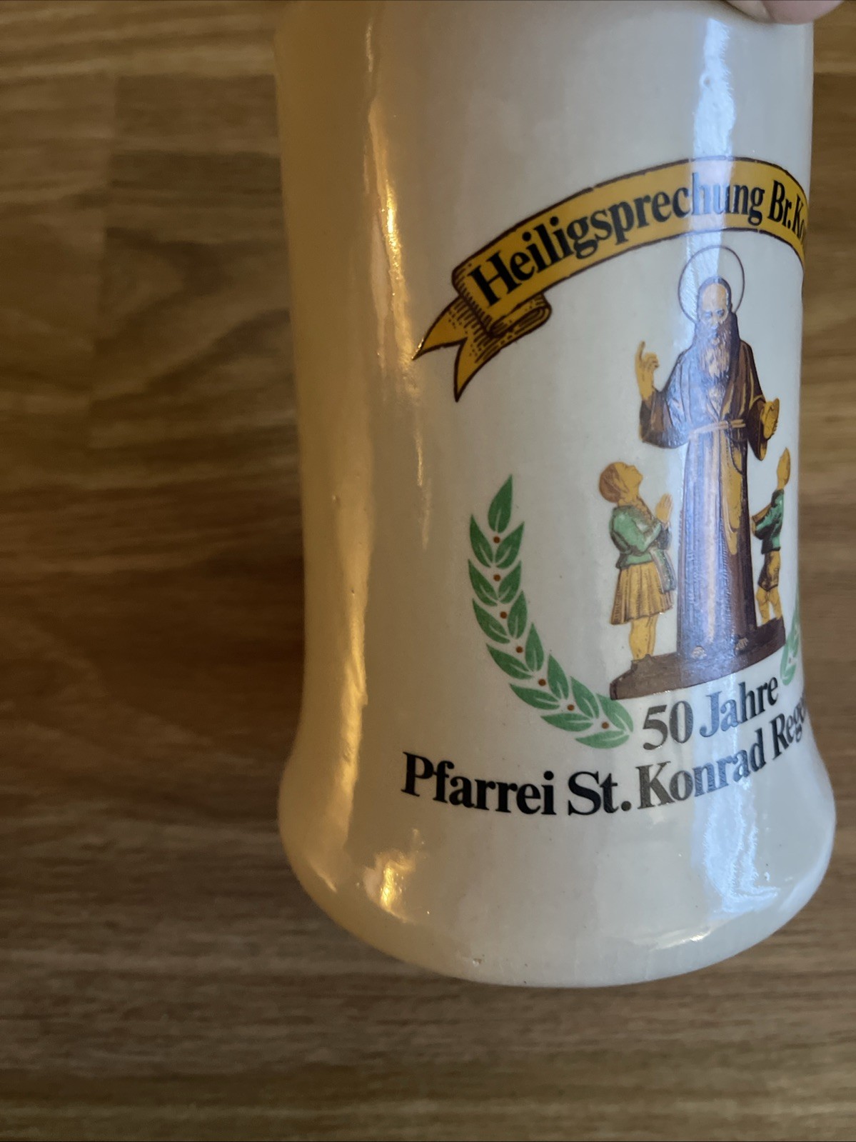 Rare Heiligsprechung Brother Br. Konrad 50th Anniversary Stoneware Beer Stein