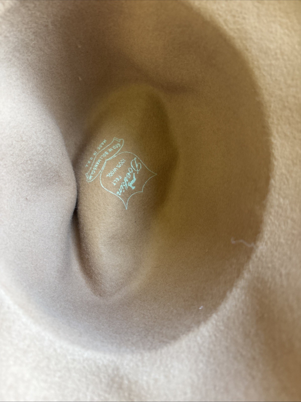 Vintage Women's Doeskin Felt Hat 100% Wool Geo. W. Bollman Feathers 🔥🔥🔥